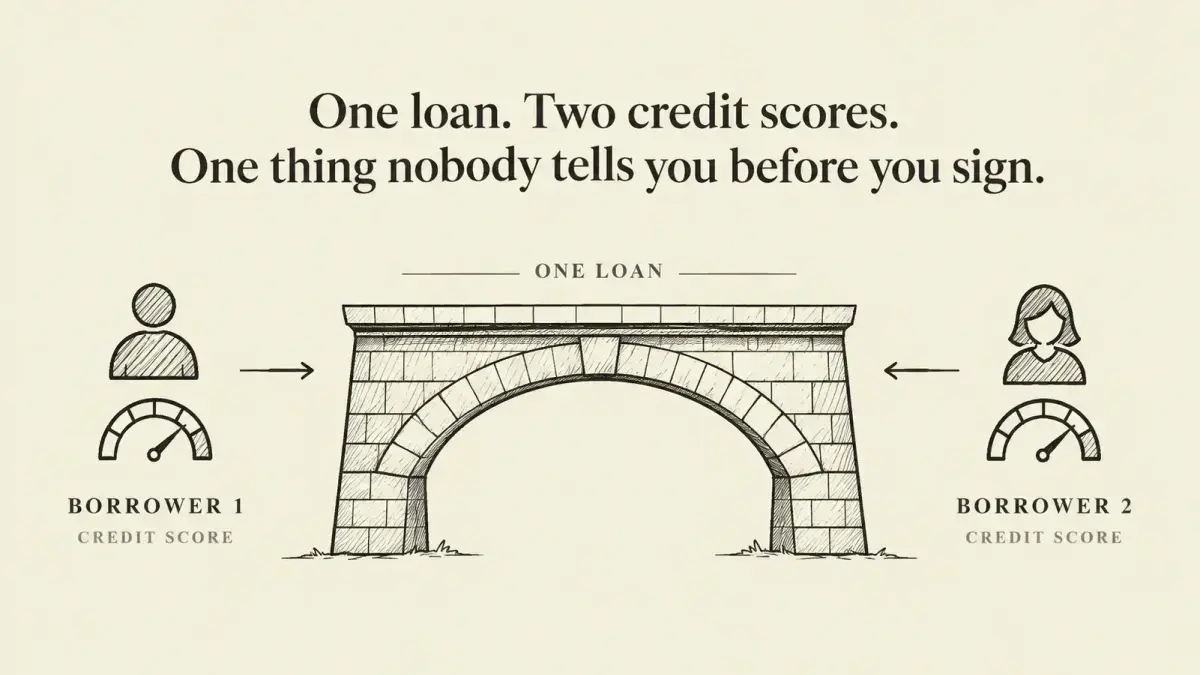 One loan. Two credit scores. One thing nobody tells you before you sign.